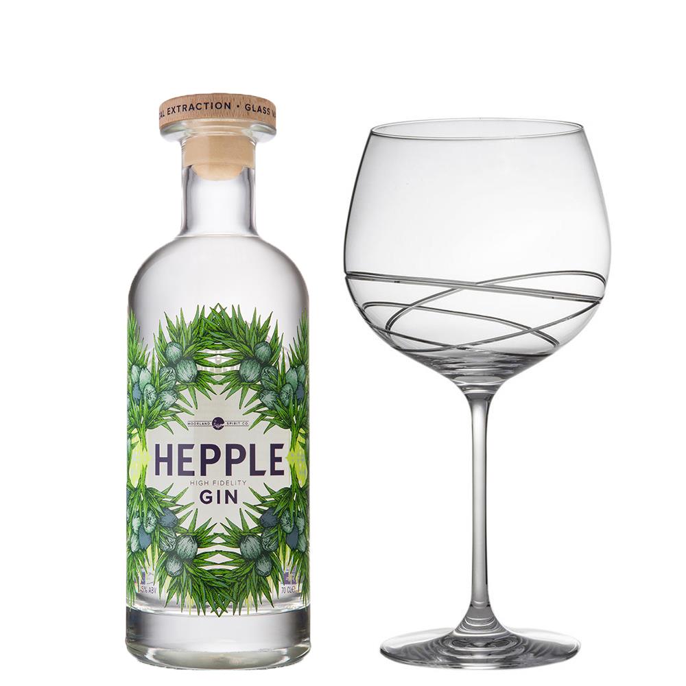 Hepple Gin 70cl And Single Gin and Tonic Skye Copa Glass